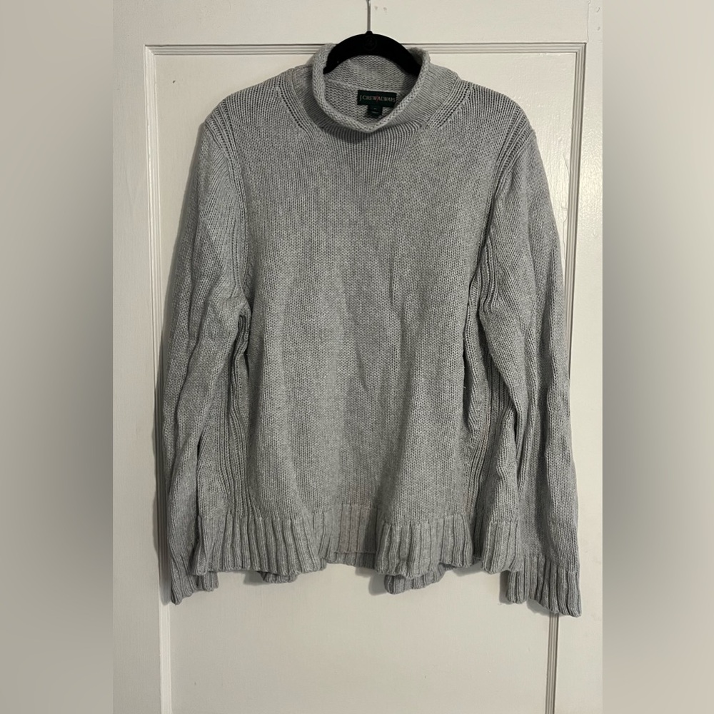 Jcrew roll neck, cotton sweater